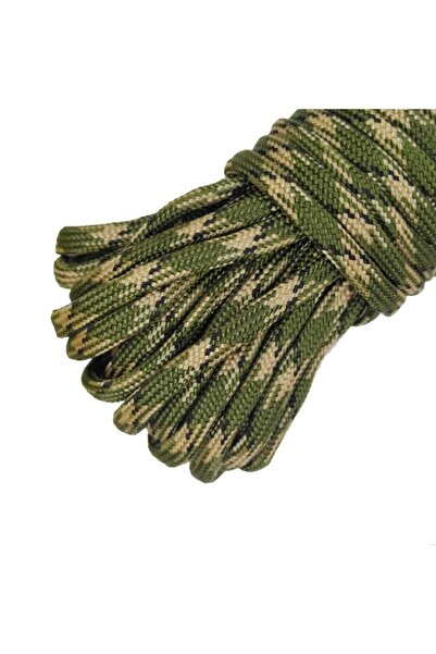 nzf Paracord Paraşut Ipi 4 Mm Koyu Yeşil Kamuflaj Renkli 550 Lb (5 METRE FİYATIDIR)
