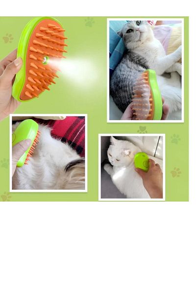Pati Bijuteri Steam Cat & Dog Washing Brush Comb