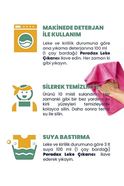 peradaxclean Ultra Güçlü Starain Remover Çok Amaçlı Bitkisel Leke Çıkarıcı Köpük