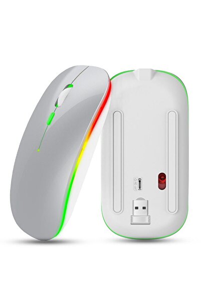Katsuta Wm-1620 Kablosuz Şarj Edilebilir 1600dpi Led Işıklı Şarjlı Sessiz Beyaz Mouse