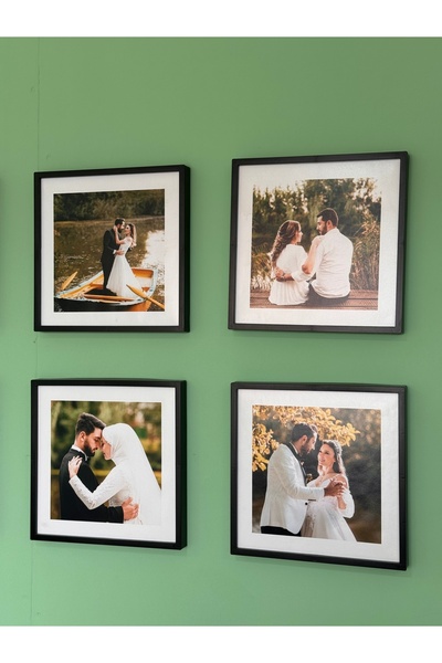 Home Unplug Square Frame Border Black Without Photo (3 Pcs)