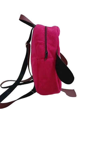 MAMIN Small Size Avocado Plush Backpack Red
