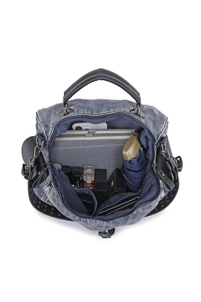 BARCELONA 21K Denim Jeans Fabric Women's Backpack Barcelona 3218