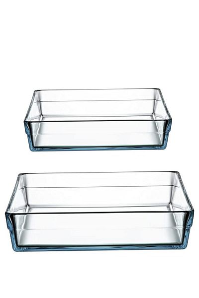 Paşabahçe Borcam Premium Square Tray Set (large+small)59314-59304