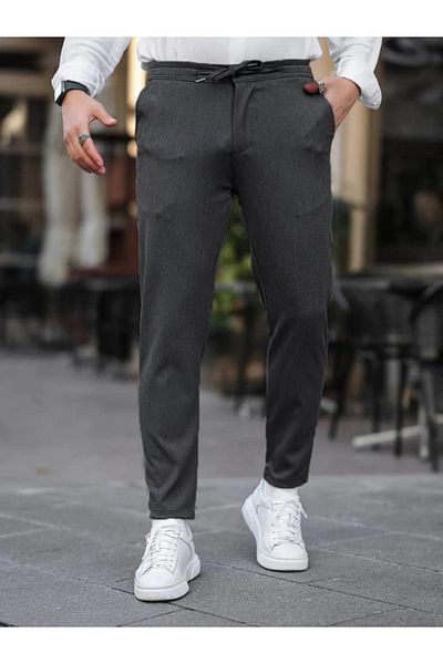 BERNEO Winter Men Jogger - Άνετο κάτω μέρος με φερμουάρ πίσω τσέπης, Lycra
