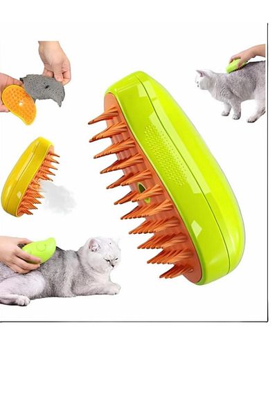 Pati Bijuteri Steam Cat & Dog Washing Brush Comb