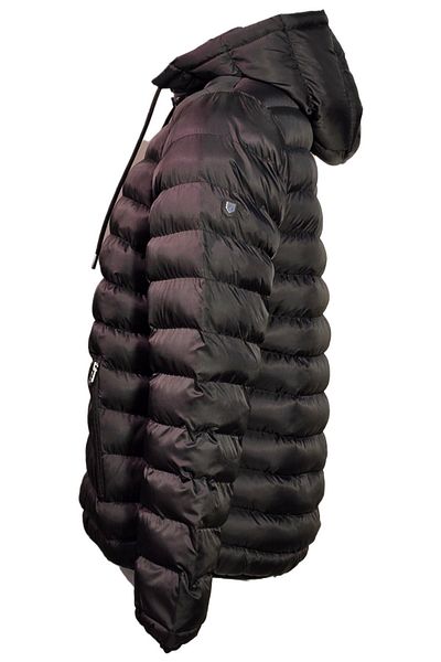 Campione 3429802   Men's Black Hooded Coat