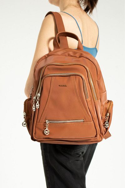 MEGA ÇANTA Σατέν Δερμάτινο Casual Backpack - Βολική χρήση