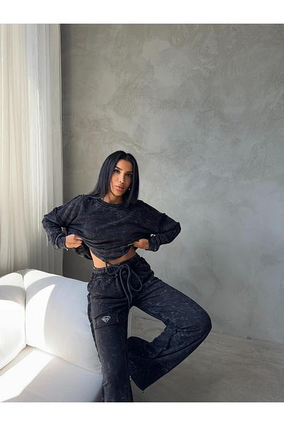 TAYT VEGAS Three Thread Shiny Stone Detailed Washed Set