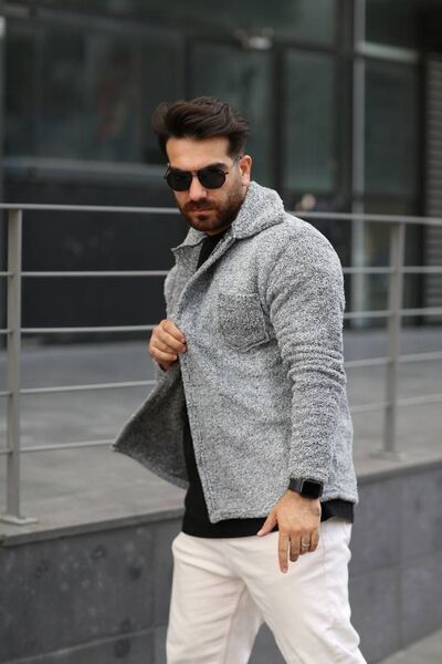 SR Tekstil Unisex βελούδινο μπουφάν - κανονική εφαρμογή, λεπτομερής τσέπη