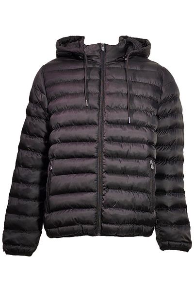Campione 3429802   Men's Black Hooded Coat