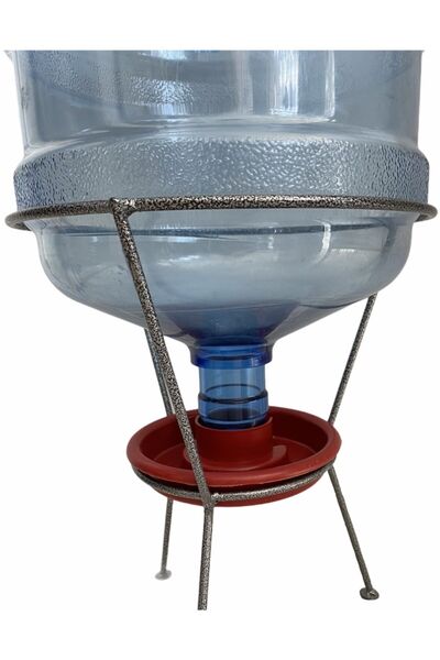 KARAHİSAR KULUÇKA Otomatik Damacana Suluk Standı Tavuk Sulukları Kanatlı Hayvan Suluğu Demir Stand