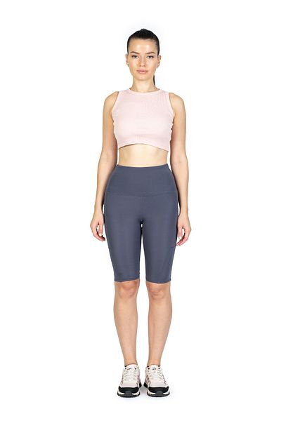 The Step Sports Colanți cu talie înaltă cu buzunare Spocket gri, colanți yoga pentru laptop 10&quot;