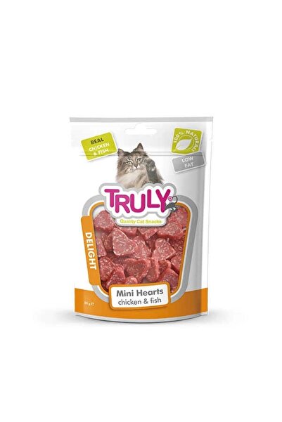 TRULY Yumuşak Kedi Ödülü Tavuk-balık Kalp Şekilli 50gr - Tp753049