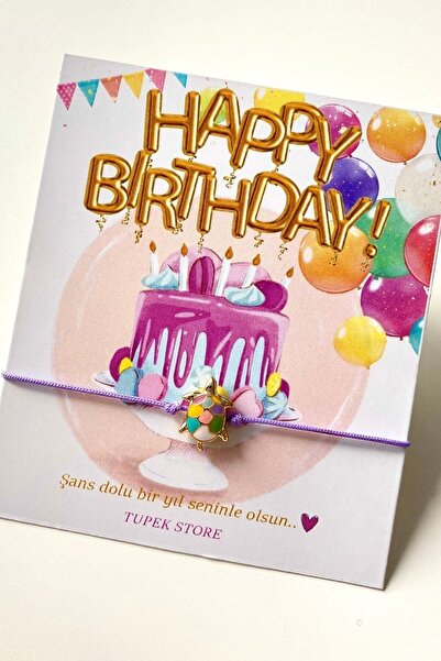 Tupek Store Doğum Günü Hediye Kaplumbağa Şans Bileklik