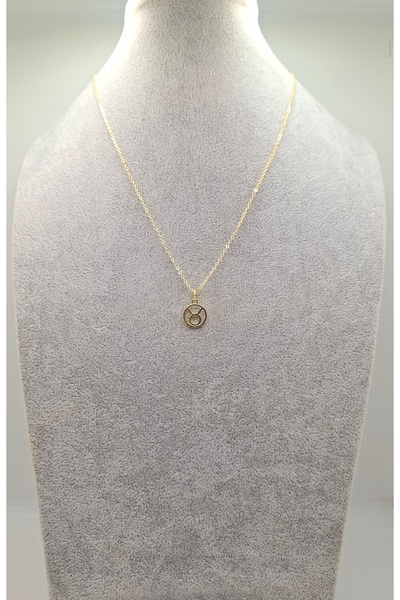 Han Ticarethane Gold Color Taurus Model Necklace