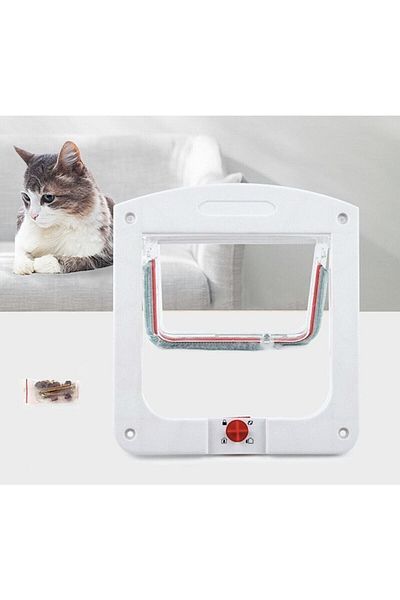 Has Pet Door 4 Way Cat Door 22x20x3 Cm