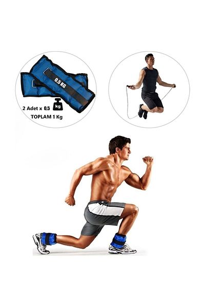 Spor Byfit 0.5 kg X 2 Pieces of Hand or Ankle - Jumping Rope Gift