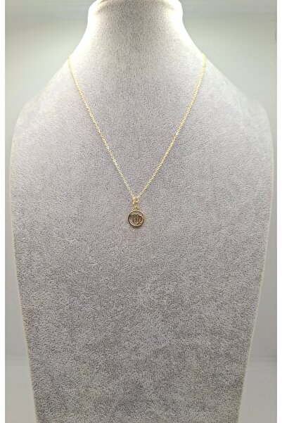 Han Ticarethane قلادة موديل برج العذراء باللون الذهبي