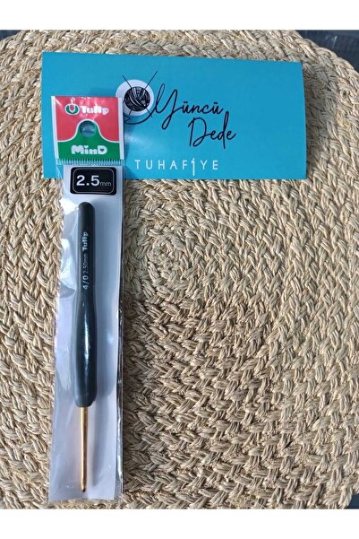 Tulip Mind Yün Tığı Plastik Saplı Titanyum Yumuşak Saplı El Acıtmayan Profesyonel Tığ 2,5 mm 4/0