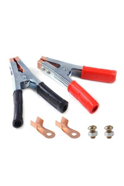 Carub Akü Maşası Profesyonel Kırmızı Siyah 2 Li