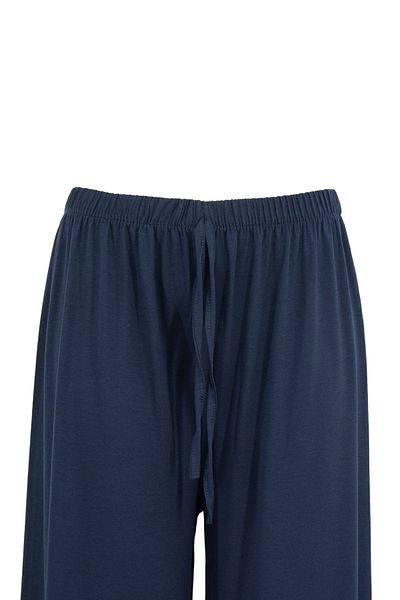 Oppland Women's Elastic Waist Large Size Comfortable Full-Mold Lycra Viscose Combed Fabric Trousers