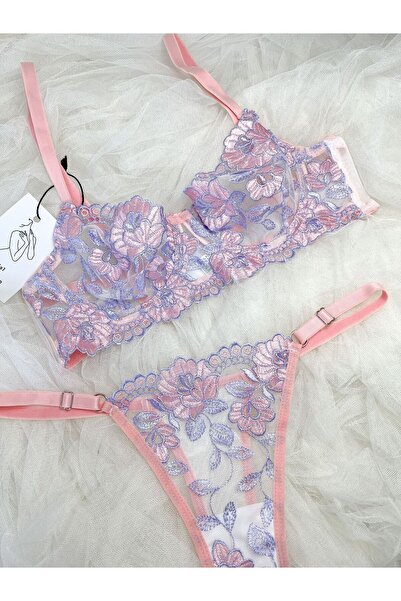 NATTY Transparan Lily Balenli Takım