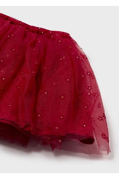 MAYORAL Red Tulle Baby Girl Skirt - 02901 071
