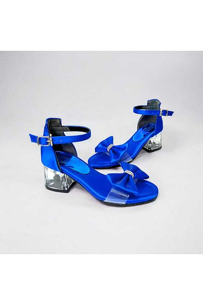 PATİK BEBE Girl's Transparent Glass Heeled Elegant Evening Dress Shoes