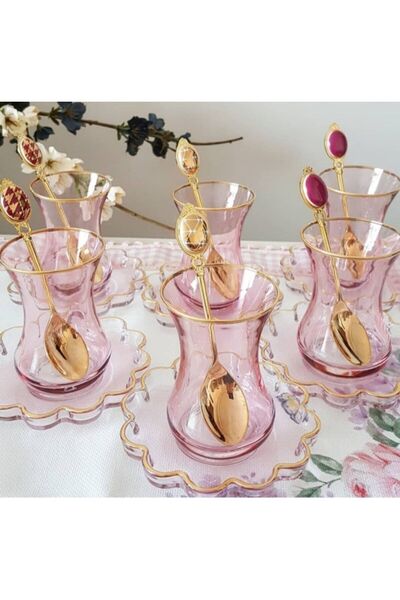 KEVSER GLASS Melis Pembe Cy Seti 12 Parça