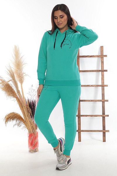 SOCCER Women's Hooded Sports Tracksuit Set 21585