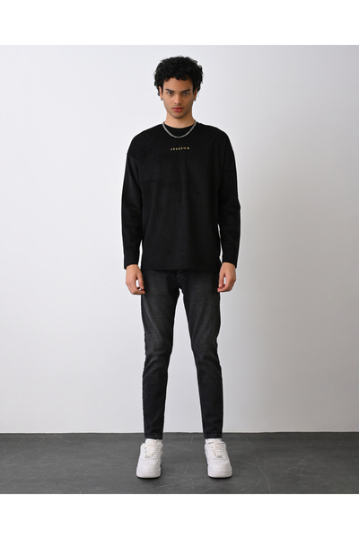 İLKCET MODA Φούτερ Freedom Velvet Corded - Άνετη εφαρμογή