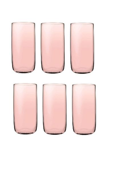 Paşabahçe Iconic 6-Piece Glass (tall) Pink 420805