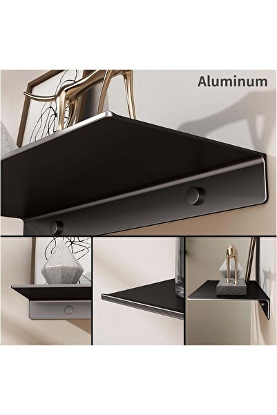 sc sonsesconcept Duvar Depolama için Raflar, Oturma Odası, Banyo, Mutfak için Metal Duvar Rafları, (2 ADET)