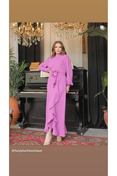 HÜLYA TÜRK BUTİK DUBAİ İPEĞİ ELBİSE