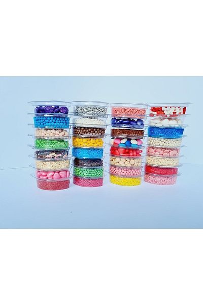 KARAHOFFİCİAL Mini Cake Decoration Set 20 Pack Mixed + Grater Chocolate Cake Decoration Gift