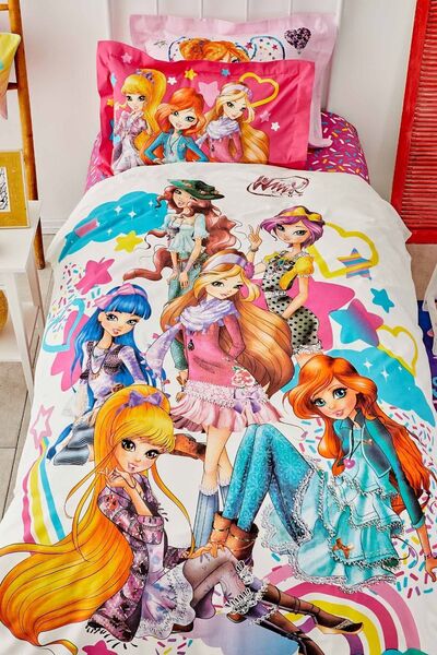 winx By Karaca Home Girls Tek Kişilik %100 Pamuk Nevresim Takımı