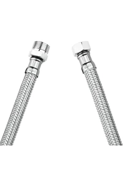 MELEKYAPI Sıcak Soğuk Su Bağlantı Hortumu 3/8 3/8 50 cm Nipelli