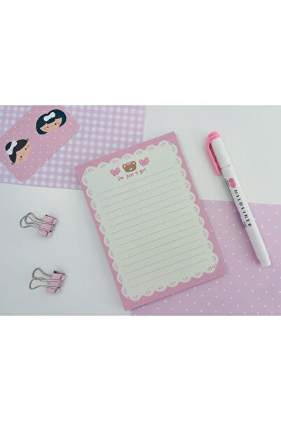 Efsu A6 Just a girl Memopad/Notepad/Defter