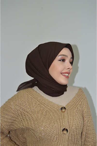 HeavenlyScarfs وشاح ميو جاز - لون الشوكولاتة والقهوة