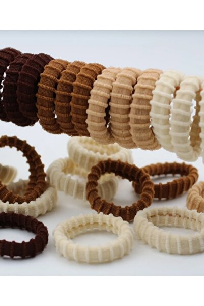 MAKSESUAR Set de 4 catarame din cauciuc pentru femei, maro, ultra flexibile, ...