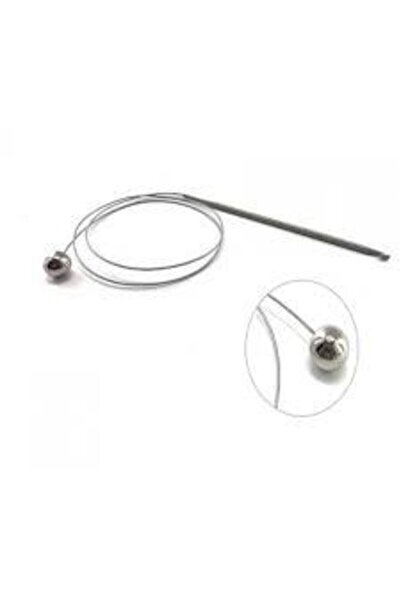 İLGİ TUHAFİYE Misinalı Stoplu Çelik Telli Tunus Tığı 3,5 No 80 Cm