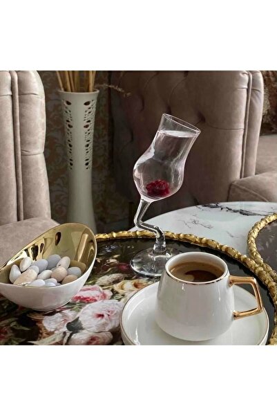 Paşabahçe Faya Home Zikzak Ayak Kadeh Kahve Yanı Bardağı 2'li