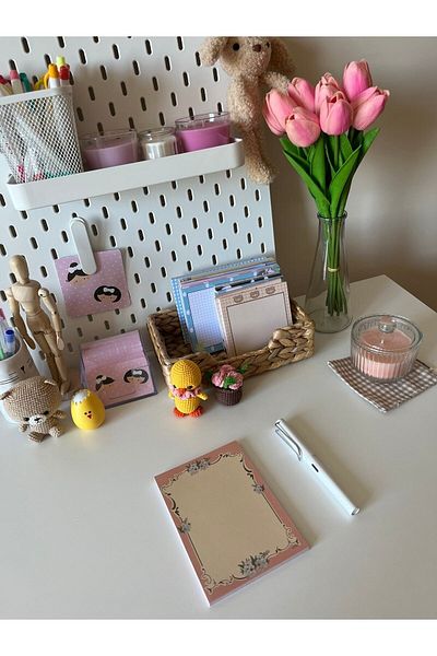 Efsu A6 الوردي خمر Memopad / دفتر / دفتر