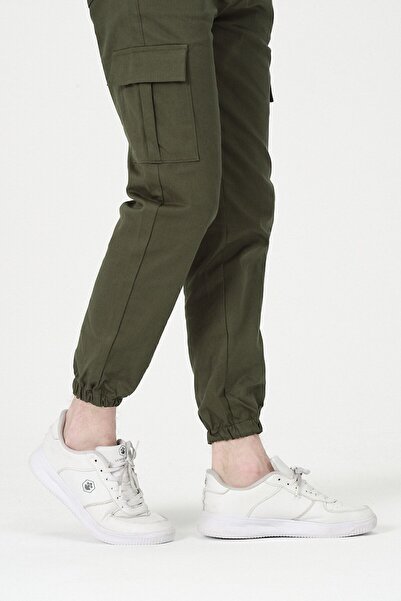 LEVENAN Ανδρικό τζιν τσέπης Khaki Cargo