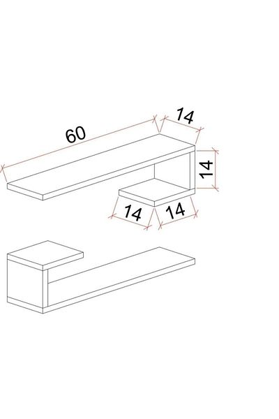 moobs home U Model Shelf Set 2