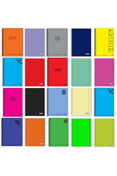 Etika دفتر مدرسي مقاس A4 - 144 ورقة (72 ورقة)، مخطط حلزوني