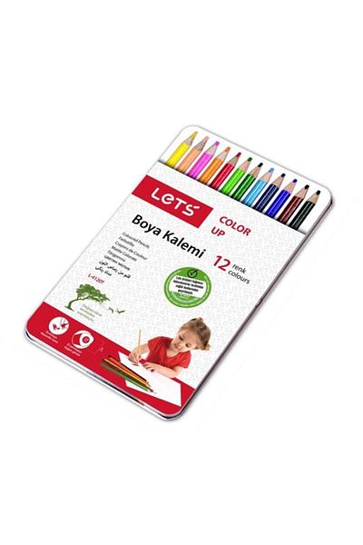 Lets Kuruboya 12 Color Metal Box - Full Size (L-4120T)