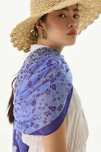 FENZA SCARF Gemma Daisy Pattern Cotton Shawl