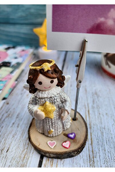 Rota Hediyelik Melek Not Tutucu Fotoğraf Tutucu Masaüstü Ofis Hediyesi